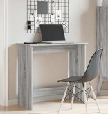 vidaXL Bureau 80x40x75 cm bewerkt hout grijs sonoma eikenkleurig
