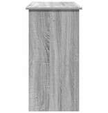 vidaXL Bureau 80x40x75 cm bewerkt hout grijs sonoma eikenkleurig
