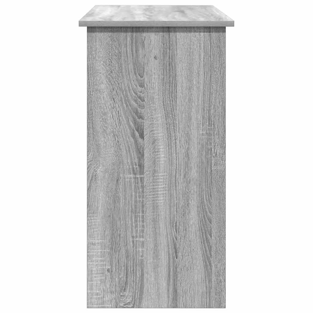 vidaXL Bureau 80x40x75 cm bewerkt hout grijs sonoma eikenkleurig