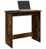 vidaXL Bureau 80x40x75 cm bewerkt hout gerookt eikenkleurig