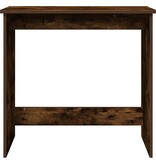vidaXL Bureau 80x40x75 cm bewerkt hout gerookt eikenkleurig