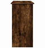 vidaXL Bureau 80x40x75 cm bewerkt hout gerookt eikenkleurig