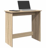 vidaXL Bureau 80x40x75 cm bewerkt hout sonoma eikenkleurig