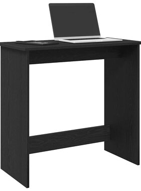 VidaXL Bureau 80x40x75 cm bewerkt hout zwart