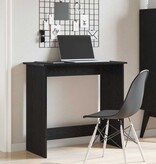 vidaXL Bureau 80x40x75 cm bewerkt hout zwart