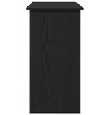 vidaXL Bureau 80x40x75 cm bewerkt hout zwart