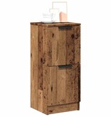 vidaXL Dressoirs 2 st 30x30x70 cm bewerkt hout oud houtkleurig