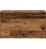vidaXL Halbankje 80x40x45 cm bewerkt hout oud houtkleurig