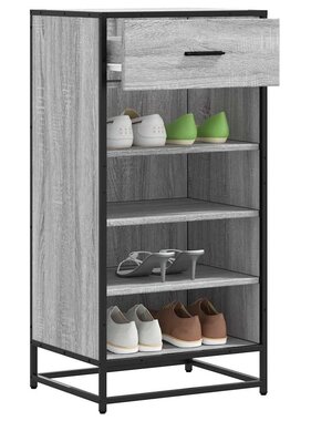 VidaXL Schoenenrek 48x38x97,5 cm bewerkt hout grijs sonoma eikenkleur