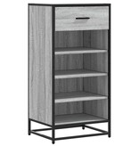 vidaXL Schoenenrek 48x38x97,5 cm bewerkt hout grijs sonoma eikenkleur