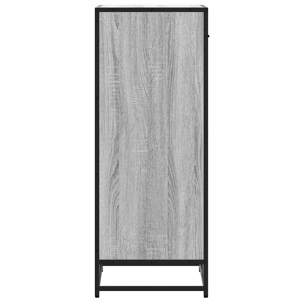 vidaXL Schoenenrek 48x38x97,5 cm bewerkt hout grijs sonoma eikenkleur