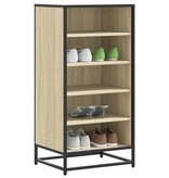 vidaXL Schoenenrek 48x38x97,5 cm bewerkt hout sonoma eikenkleurig
