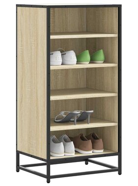 VidaXL Schoenenrek 48x38x97,5 cm bewerkt hout sonoma eikenkleurig