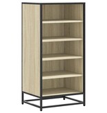 vidaXL Schoenenrek 48x38x97,5 cm bewerkt hout sonoma eikenkleurig