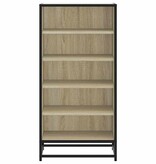 vidaXL Schoenenrek 48x38x97,5 cm bewerkt hout sonoma eikenkleurig