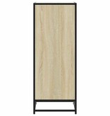 vidaXL Schoenenrek 48x38x97,5 cm bewerkt hout sonoma eikenkleurig