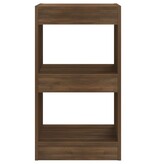 vidaXL Boekenkast/kamerscherm 40x30x72 cm bruin eikenkleur