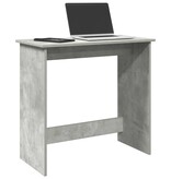 vidaXL Bureau 80x40x75 cm bewerkt hout betongrijs