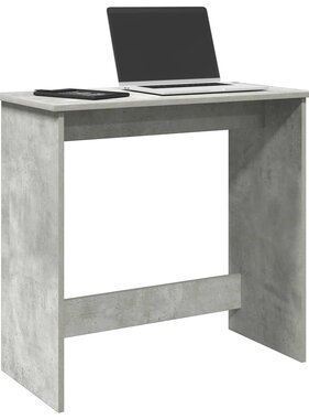 VidaXL Bureau 80x40x75 cm bewerkt hout betongrijs