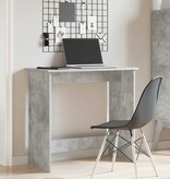 vidaXL Bureau 80x40x75 cm bewerkt hout betongrijs
