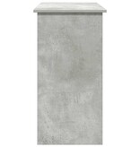 vidaXL Bureau 80x40x75 cm bewerkt hout betongrijs