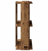 vidaXL Boekenkast 3-laags 60x30x80 cm bewerkt hout oud houtkleur