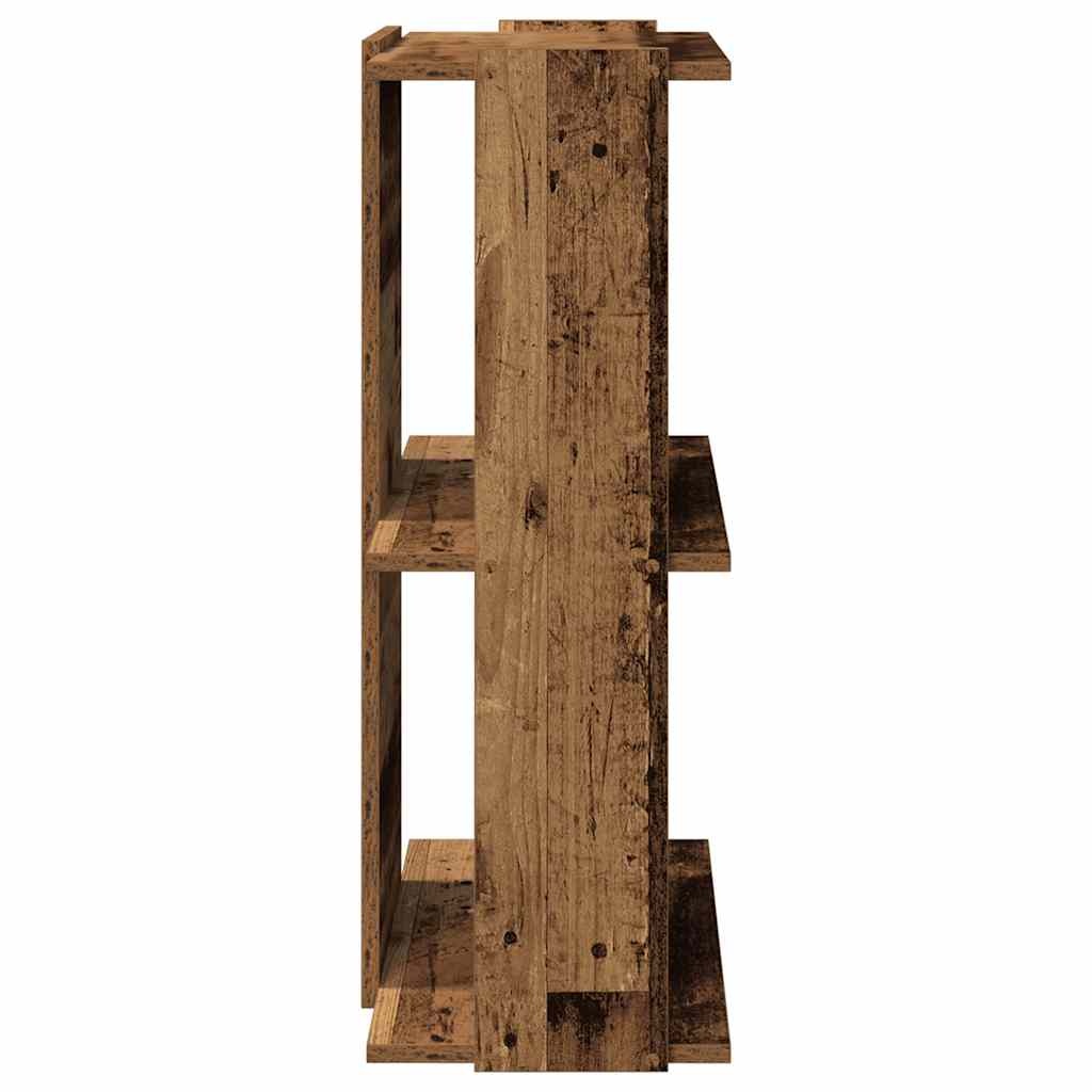 vidaXL Boekenkast 3-laags 60x30x80 cm bewerkt hout oud houtkleur