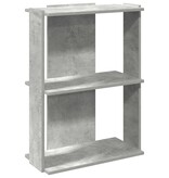 vidaXL Boekenkast 3-laags 60x30x80 cm bewerkt hout betongrijs