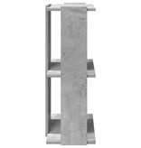 vidaXL Boekenkast 3-laags 60x30x80 cm bewerkt hout betongrijs