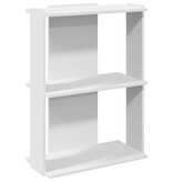 vidaXL Boekenkast 3-laags 60x30x80 cm bewerkt hout wit