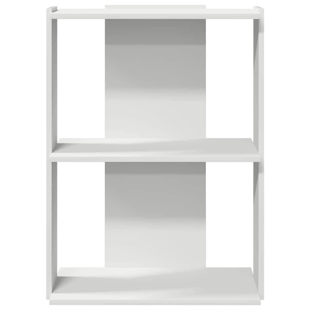 vidaXL Boekenkast 3-laags 60x30x80 cm bewerkt hout wit