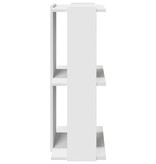 vidaXL Boekenkast 3-laags 60x30x80 cm bewerkt hout wit