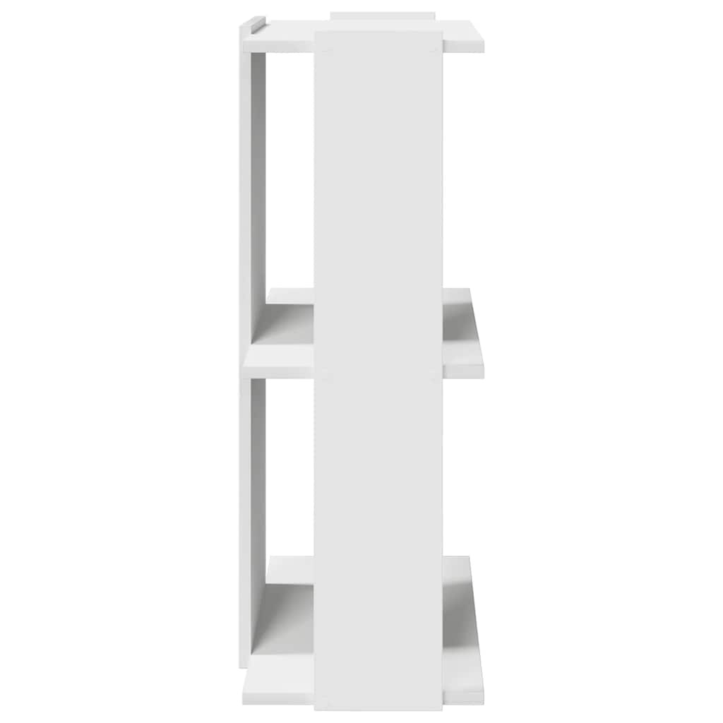 vidaXL Boekenkast 3-laags 60x30x80 cm bewerkt hout wit