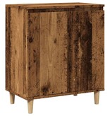 vidaXL Dressoir 60x35x70 cm bewerkt hout oud houtkleurig