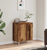 vidaXL Dressoir 60x35x70 cm bewerkt hout oud houtkleurig