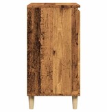vidaXL Dressoir 60x35x70 cm bewerkt hout oud houtkleurig