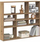 vidaXL Wandschap 90x16x78 cm bewerkt hout artisanaal eikenkleurig