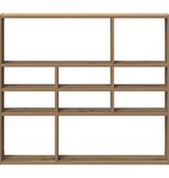 vidaXL Wandschap 90x16x78 cm bewerkt hout artisanaal eikenkleurig