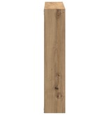 vidaXL Wandschap 90x16x78 cm bewerkt hout artisanaal eikenkleurig