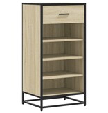 vidaXL Schoenenrek 48x38x97,5 cm bewerkt hout sonoma eikenkleurig