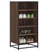 vidaXL Schoenenrek 48x38x97,5 cm bewerkt hout bruin eikenkleurig