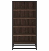vidaXL Schoenenrek 48x38x97,5 cm bewerkt hout bruin eikenkleurig