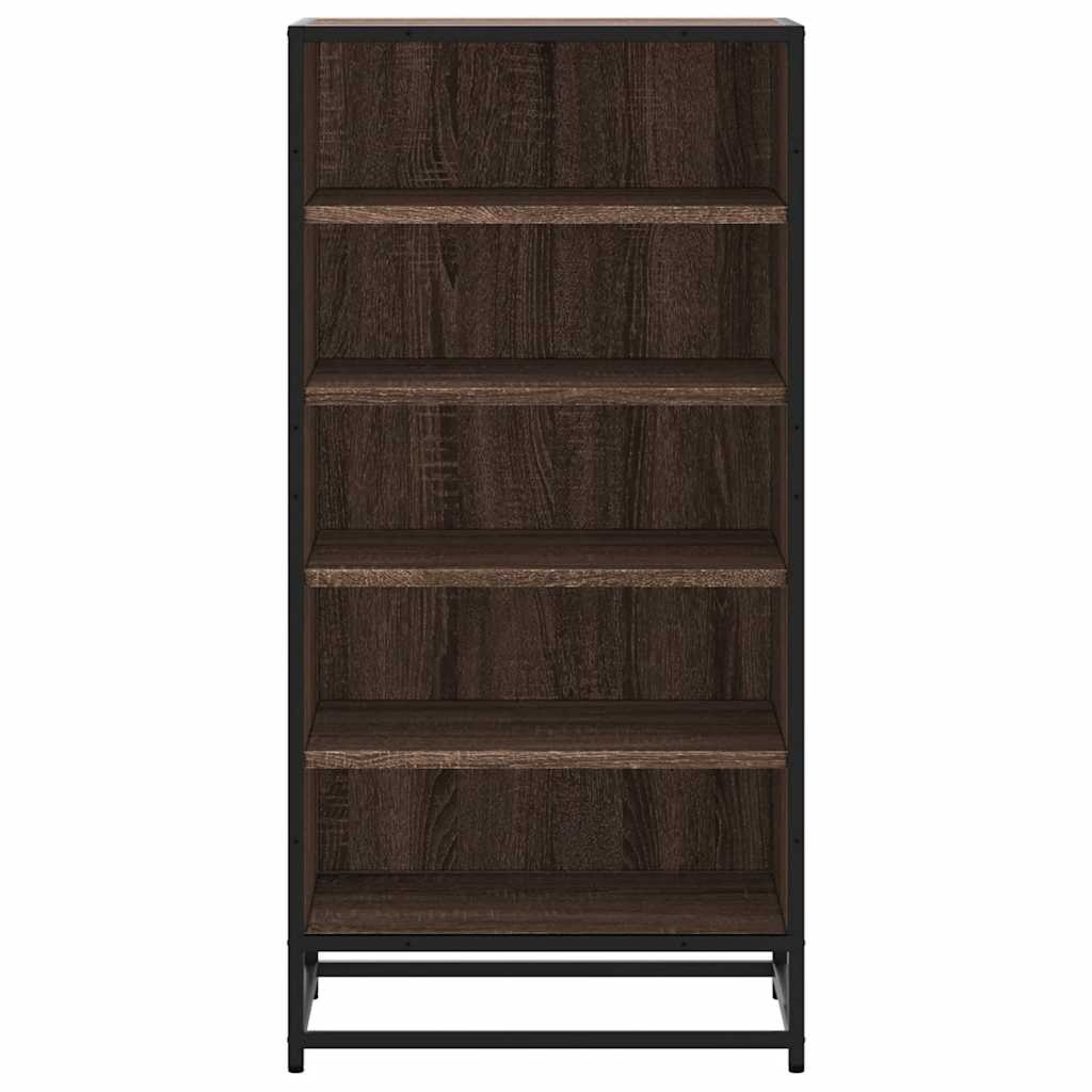 vidaXL Schoenenrek 48x38x97,5 cm bewerkt hout bruin eikenkleurig