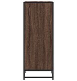 vidaXL Schoenenrek 48x38x97,5 cm bewerkt hout bruin eikenkleurig