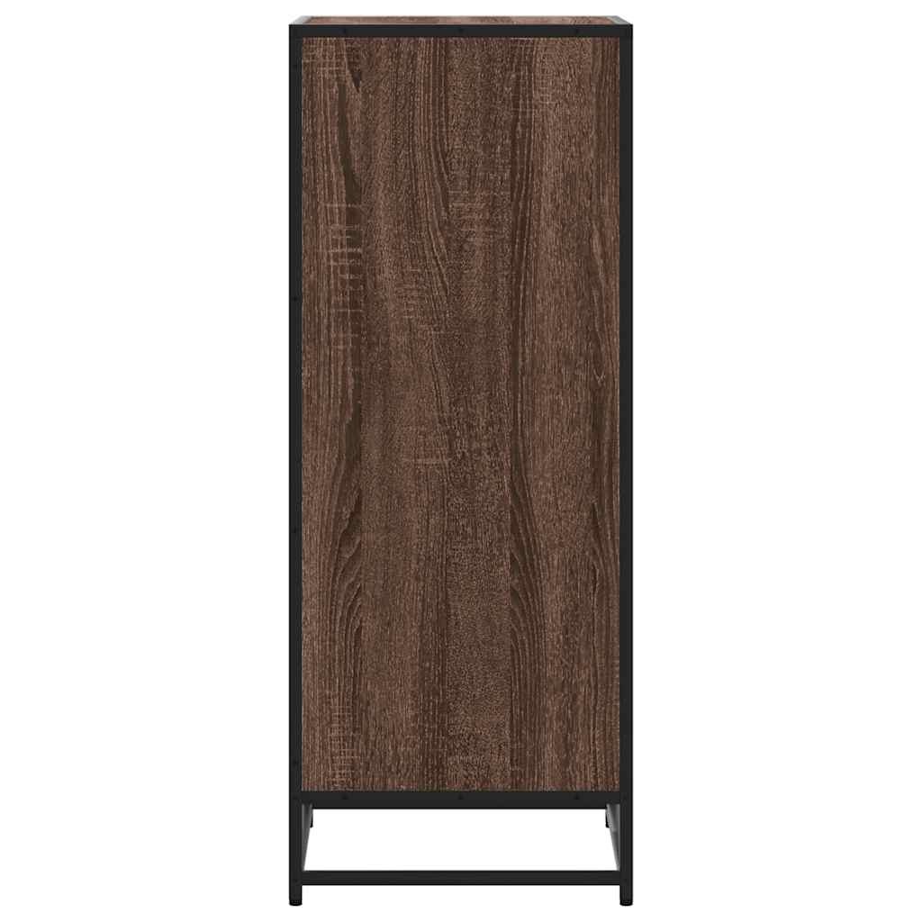 vidaXL Schoenenrek 48x38x97,5 cm bewerkt hout bruin eikenkleurig
