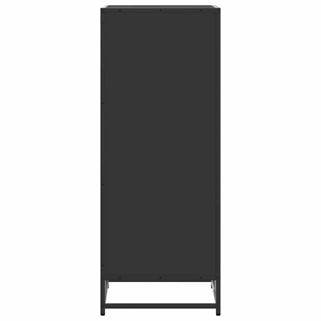 vidaXL Schoenenrek 48x38x97,5 cm bewerkt hout zwart