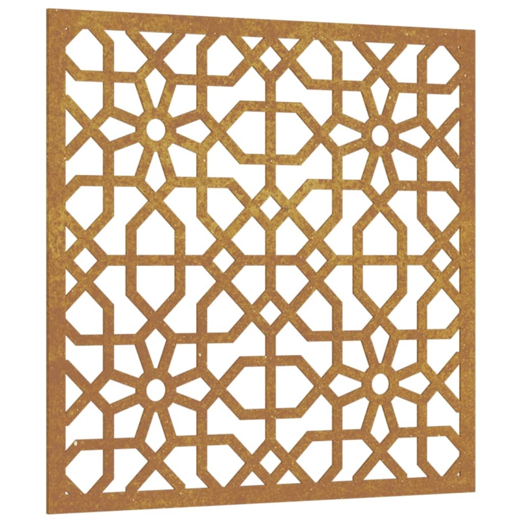 vidaXL Wanddecoratie tuin Moors ontwerp 55x55 cm cortenstaal