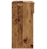 vidaXL Wandtafel 90x36x75 cm bewerkt hout oud houtkleurig