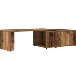 vidaXL Salontafel 150x50x35 cm bewerkt hout oud houtkleurig