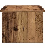 vidaXL Salontafel 150x50x35 cm bewerkt hout oud houtkleurig